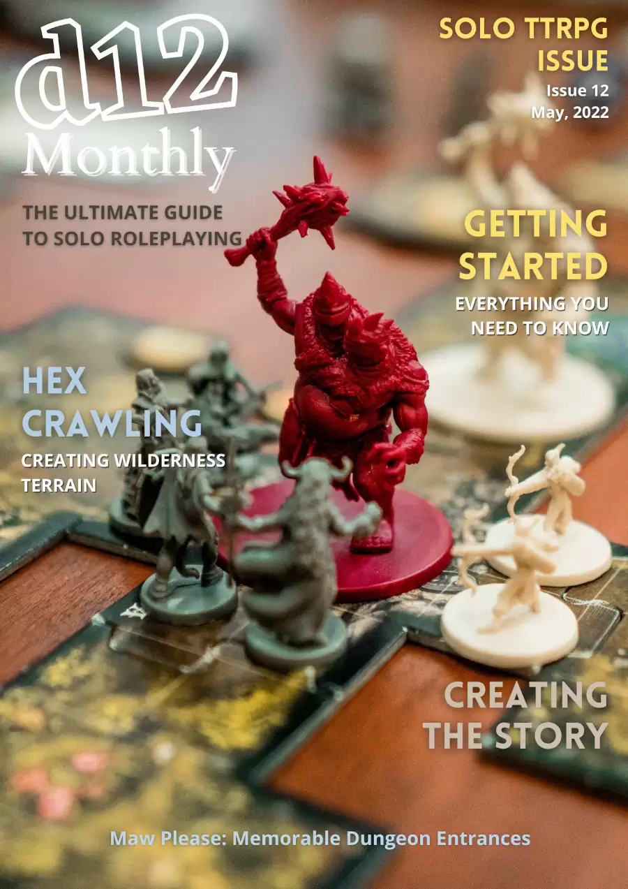 Cover of d12 Monthly Issue 12 - The SoloRPG Issue