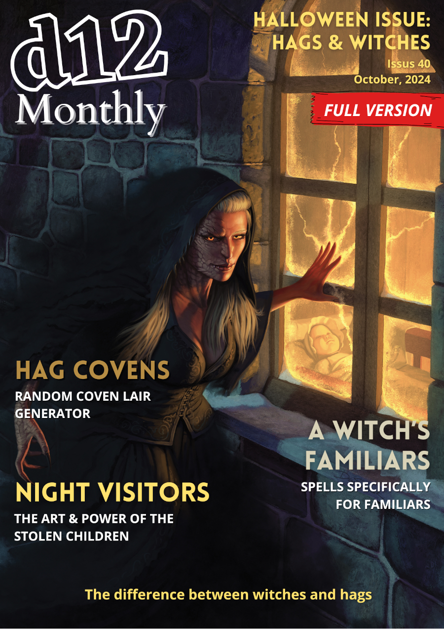 d12 Monthly Issue 40 FULL Version Halloween 2024 YUM_DM DriveThruRPG