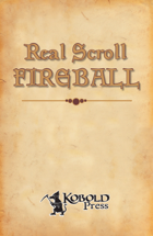 Real Scroll 1: Fireball (Pathfinder RPG)