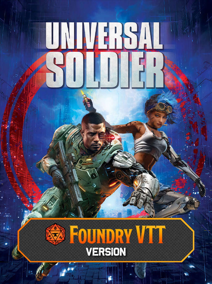 Universal Soldier Cinematic Adventure on Foundry - Evil Genius Games |  DriveThruRPG