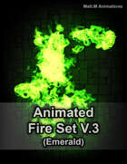 Animated Fire V.3 - Emerald Flames