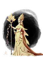 Elf Queen 1, black splash