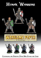 Human Warriors - Printable Paper mini figurines and cards