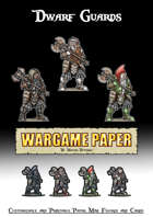 Dwarf Guards - Customizable and Printable Paper Mini Figures and Cards