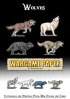 Wolves - Customizable and Printable Paper mini figurines and cards
