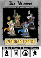 Elf Wizards - Customizable and Printable Paper Mini Figurines and Cards