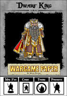 Dwarf King - Customizable and Printable Paper Mini Figures and Cards