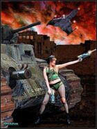 DunJon Poster JPG#12 (Tank Gal vs.The  Mega Corp.)
