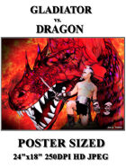 DunJon Poster JPG #125 (Gladiator vs. Dragon)