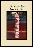 Mushroom Dice Papercraft