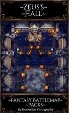 Zeus's Hall {Fantasy Battlemap Pack} 30x40