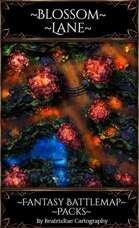 Blossom Lane {Fantasy Battlemap Pack} 40x30