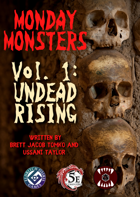Monday Monsters Vol 1: Undead Rising DND 5e