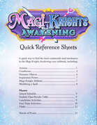 Magi-Knights Awakening Quick Reference Sheets