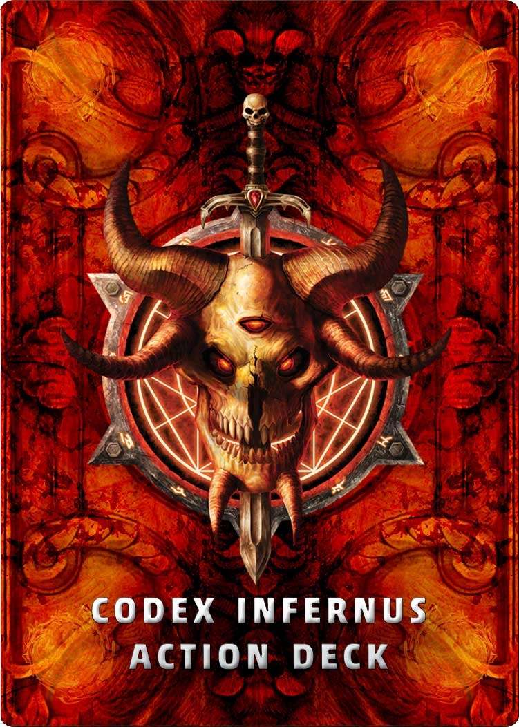 Codex Infernus Action deck - Gun Metal Games | DriveThruRPG