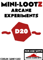 Mini-Lootz: Arcane Experiments for ICRPG