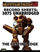 BattleTech: Record Sheets: Total Warfare Style 3075 Unabridged - The Cutting Edge