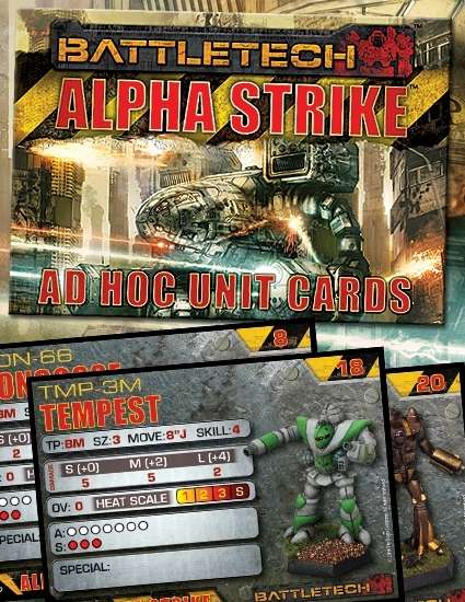BattleTech: Alpha Strike Ad Hoc Unit Cards