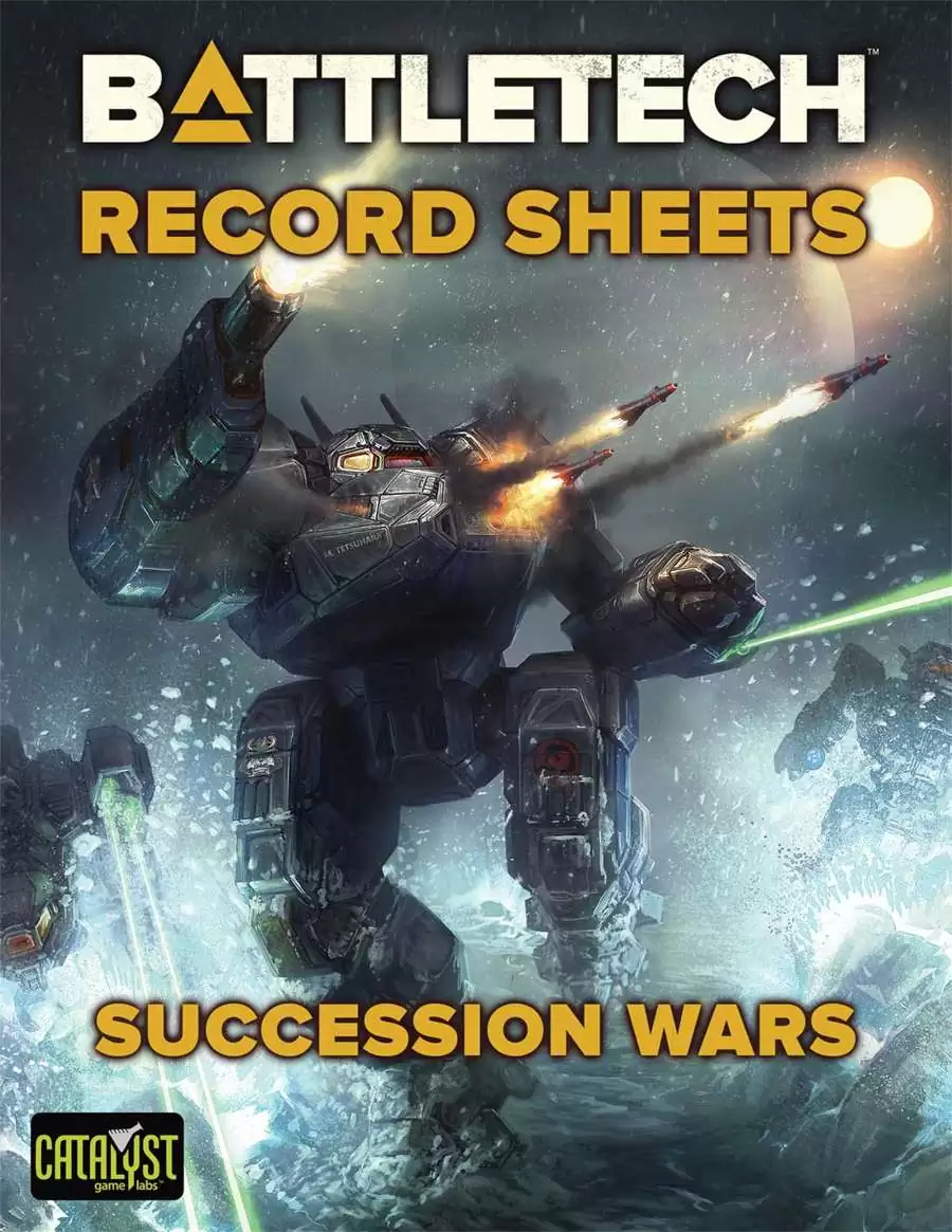 BattleTech: Record Sheets: Succession Wars Catalyst Game Labs