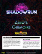 Street Grimoire PDF/Print Preorder Available - Shadowrun 5