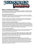 Shadowrun Missions FAQ 3rd Edition Seattle