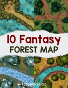 10 Fantasy Forest Map Set