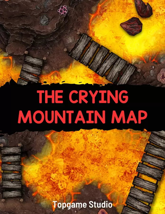 Topgame : The Crying Mountain Map - Topgame Studio | DriveThruRPG