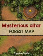 Topgame : 30x40 Mysterious altar Fantasy Forest Map