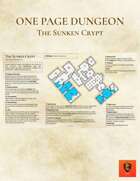 One Page Dungeon #2 - The Sunken Crypt