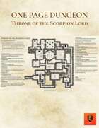One Page Dungeon #10 - Throne of the Scorpion Lord