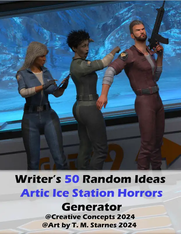 Cover of Writer’s 50 Random Ideas Artic Ice Station Horror Generator