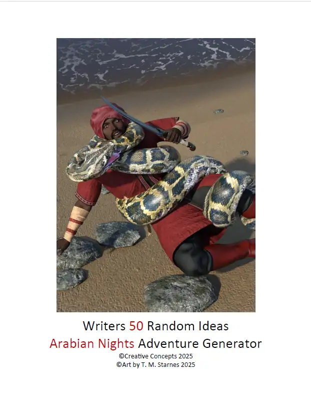 Writer’s 50 Random Ideas Arabian Nights Generator