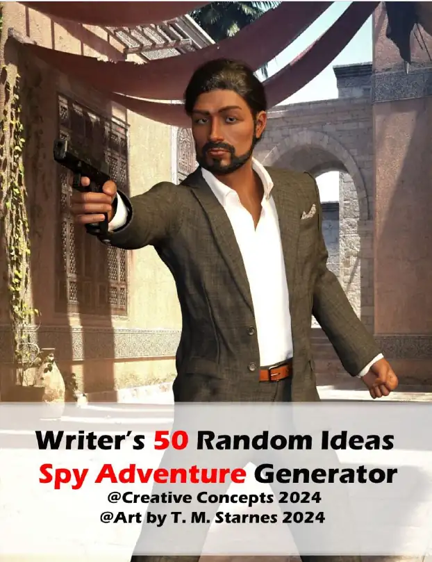 Writer’s 50 Random Ideas Spy Adventure Generator
