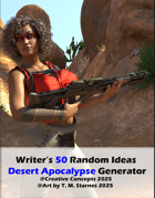 Writer’s 50 Random Ideas Desert Post-Apocalyptic Generator