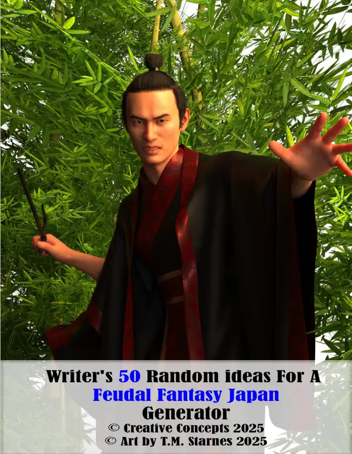 Writer’s 50 Random Ideas Feudal Fantasy Japan Generator