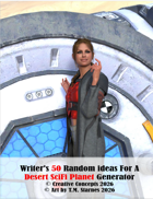 Writer’s 50 Random Ideas for a Desert Sci Fi Planet Generator