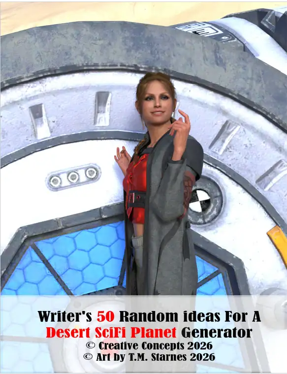 Writer’s 50 Random Ideas for a Desert Sci Fi Planet Generator
