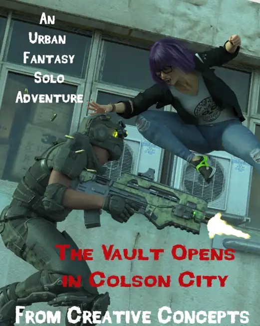 Cover of The Vault Opens in Colson City: An Urban Fantasy Solo Adventure