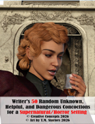 Writer’s 50 Random Concoctions for a Supernatural/Horror Setting