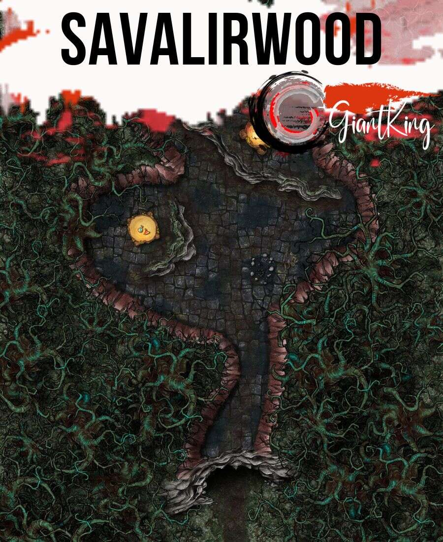 Savalirwood Forest Cave Map - Giant King | DriveThruRPG Savalirwood Forest Cave Map - Giant King | DriveThruRPG
