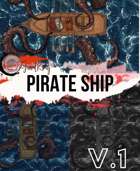 Fantastic Maps: Deck on Pirate Ship V.1
