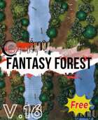 Battle Map - Fantasy Forest: Majestic Panther Wood, 40x30