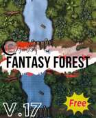 Battle Map - Fantasy Forest: Arngami Forest, 40x30