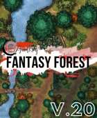 Battle Map - Fantasy Forest: Bradham Forest, 40x30