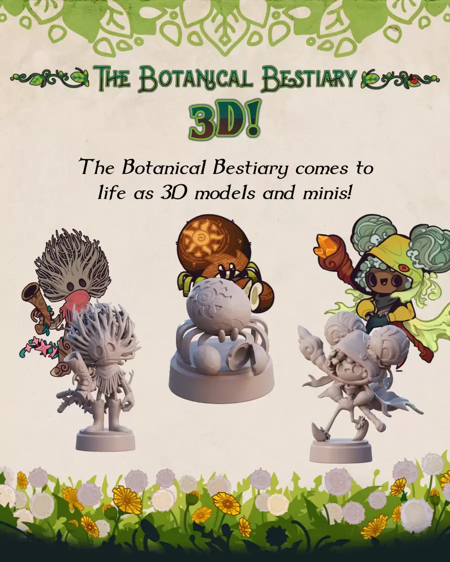 The Botanical Bestiary 3D! - Inky Cap Press | DriveThruRPG