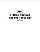 d100 Classic Football: The Pro 1950s Set