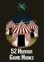 52 Horror Game Hooks Card Deck