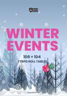 Fantasy TTRPG Roll Table Winter Events