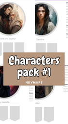 Characters: cards & portraits pack #1