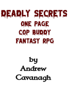 Deadly Secrets Cop Buddy Fantasy RPG